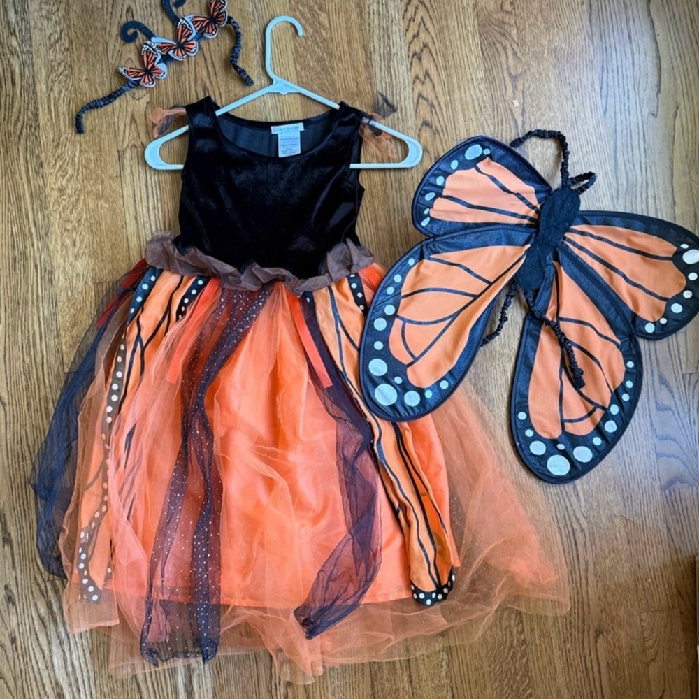 Size 4-6 Pottery Barn Kids Monarch Butterfly costume